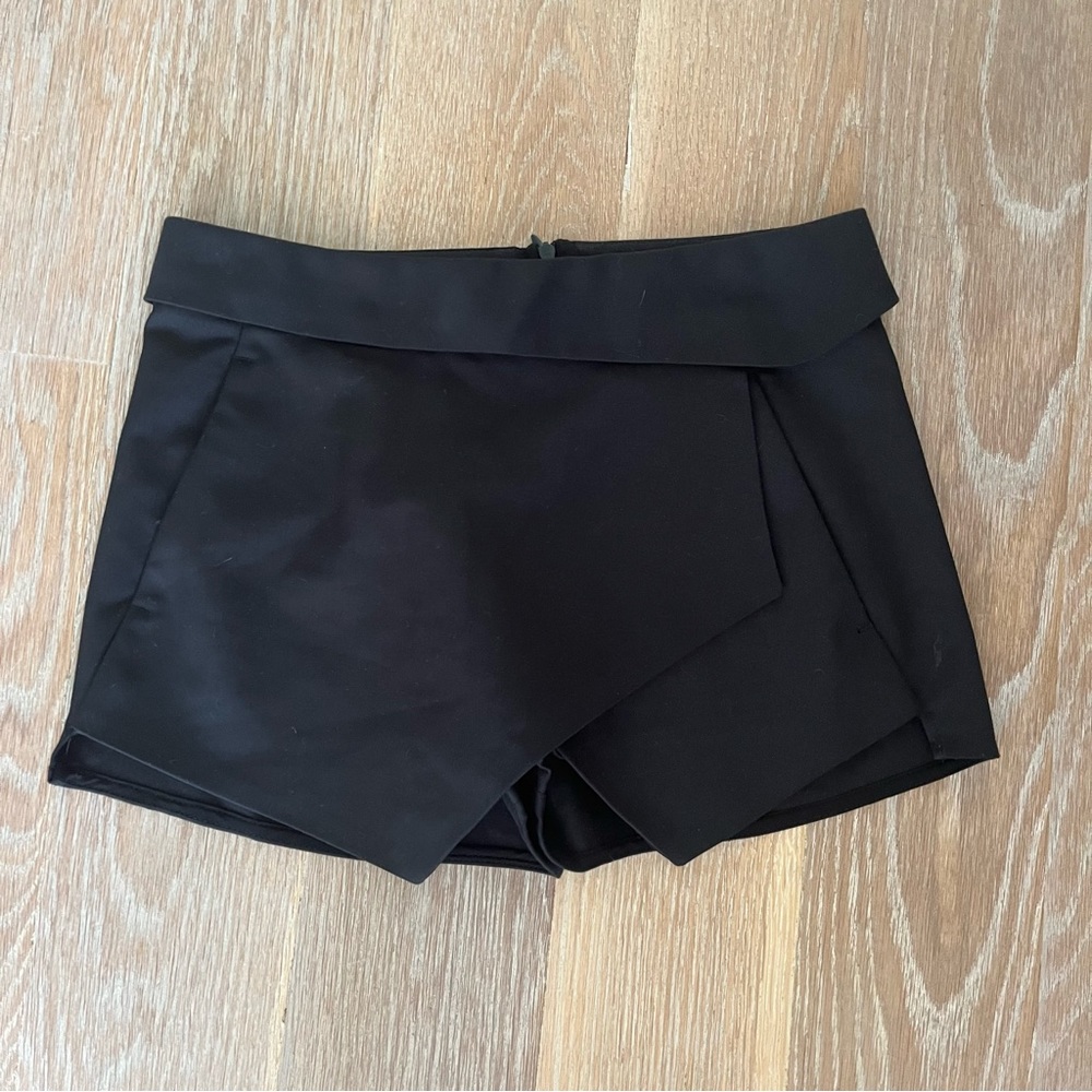 Zara Basics Dressy Black Skort Women’s Size XS